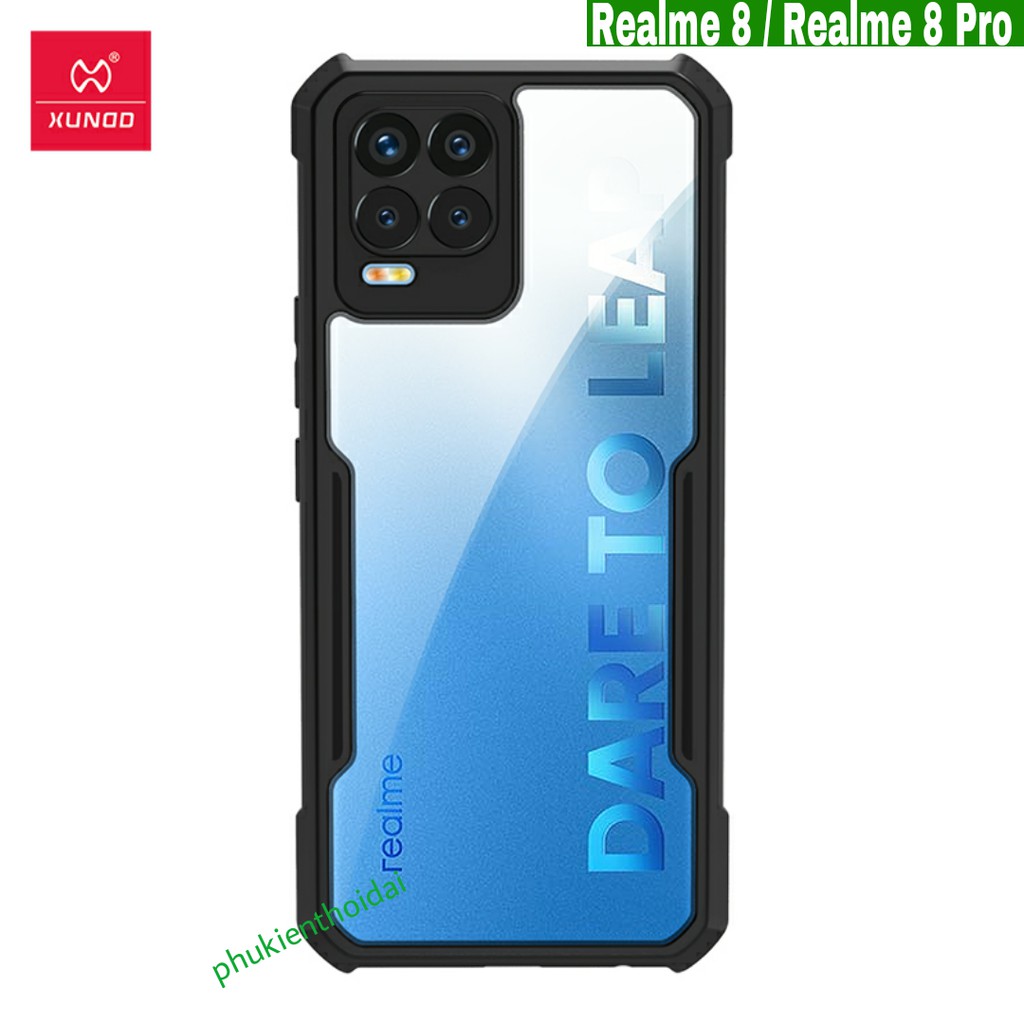 Ốp lưng Xundd Oppo Realme 7 / Realmne 8 / 8 Pro / Realme 8 5G / Realme 9 Pro chống sốc lưng trong viền màu cao cấp