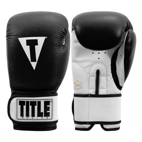 Găng tay boxing Title Prime Leather Super Bag Gloves 2.0 - Black/White