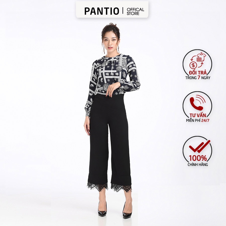 Quần nữ dáng suông pha ren FQD5715 - PANTIO