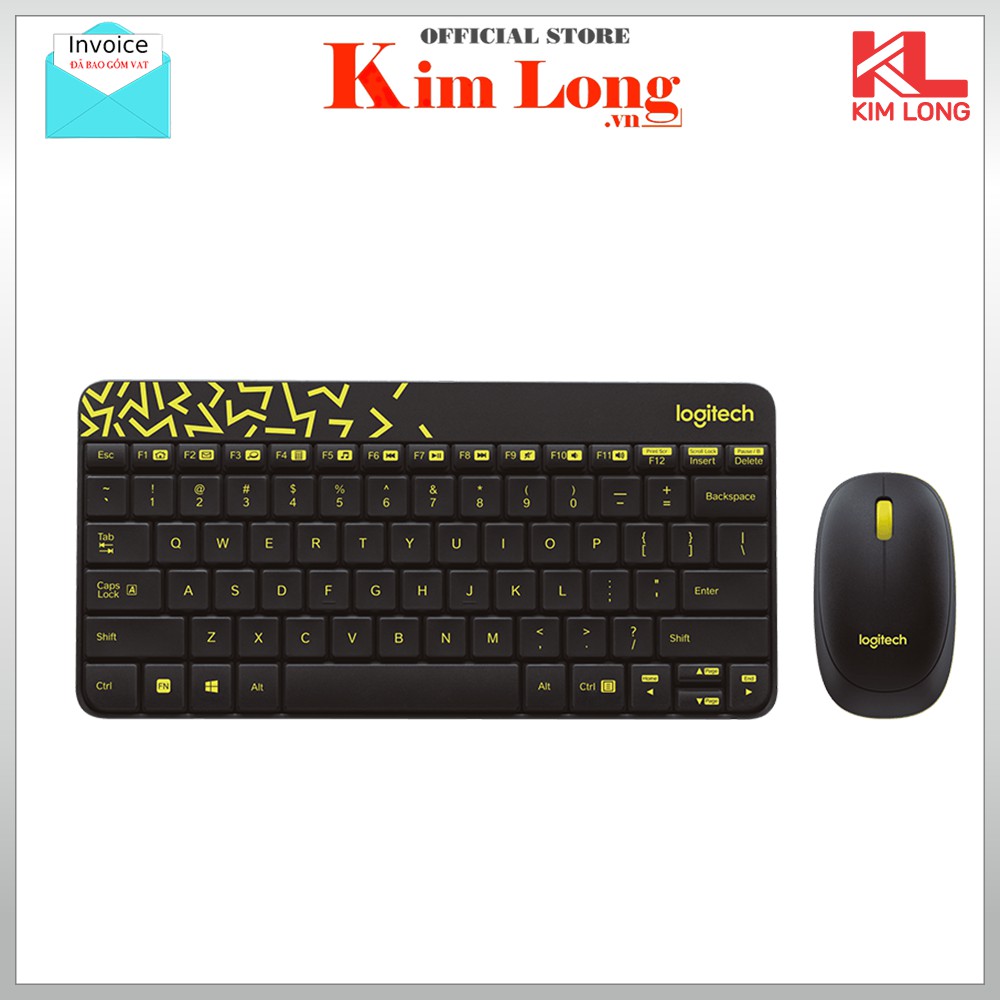 Bàn phím chuột Logitech MK240 Không dây - Chính hãng Digiworld