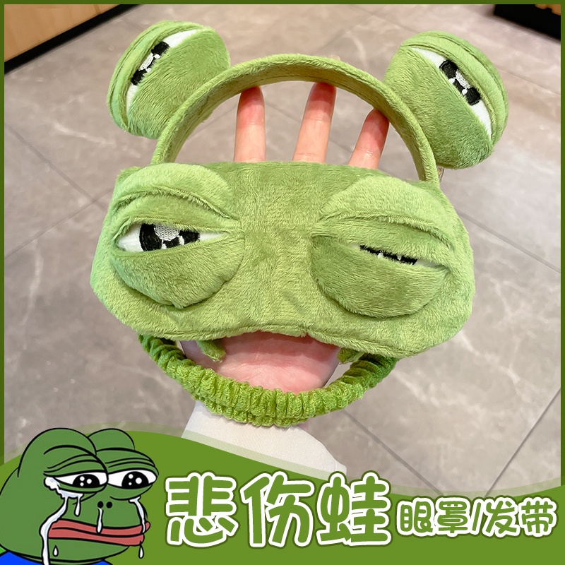 Băng Đô Cài Tóc Hình Chú Ếch Xanh Dễ Thương Phong Cách Hàn Quốc