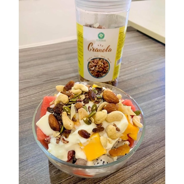 Granola siêu hạt Ngũ cốc Ăn Kiêng, Giảm Cân bổ sung dinh dưỡng, giữ vóc dáng  Thảo Mộc Đồng Quê 500G