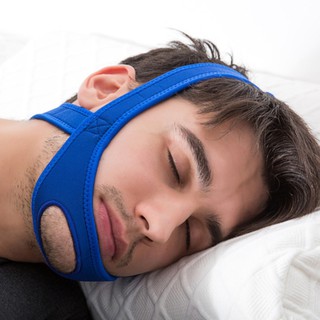 Đai Đeo Cằm Chống Ngáy Khi Ngủ Chống Ngáy Hai Màu Đen / Xanh Dương