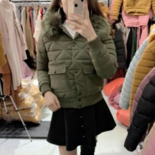 Áo khoác cổ lông