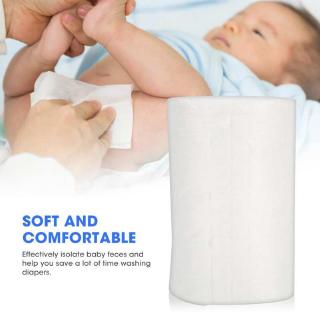 Havas 100pcs Disposable Nappy Liner Bamboo Fiber Newborns Diaper Urine Pad