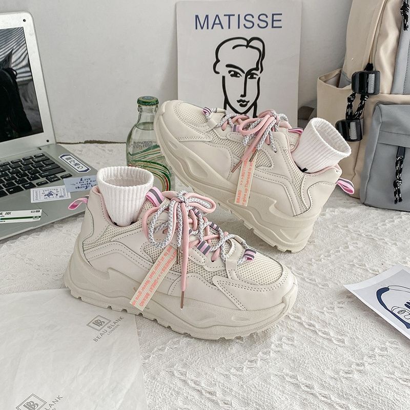 Giày Thể Thao Nữ Đế Dày Thoáng Khí (Tím, Hồng, Trắng)