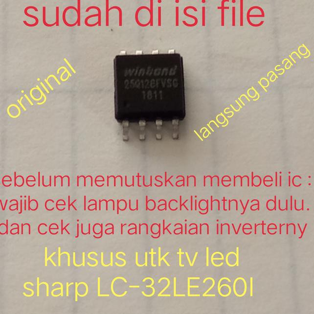 Thẻ Nhớ Sharp Lc-32Le260I Lc-32Le2601 Ecy Eprom Ic Led Tv