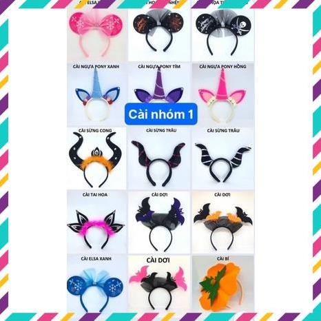 Cài Halloween- Cài hoá trang lễ hội dành cho bé gái