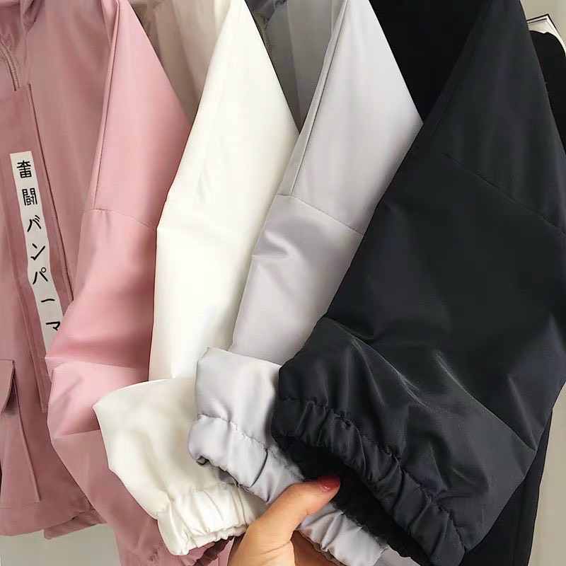 [Mã FAMARAL2 giảm 10K đơn 50K] Áo khoác Kaki CHỮ HÀN nam nữ form rộng Unisex 2 lớp Chống Nắng Siêu Hot ulzzang Guvia