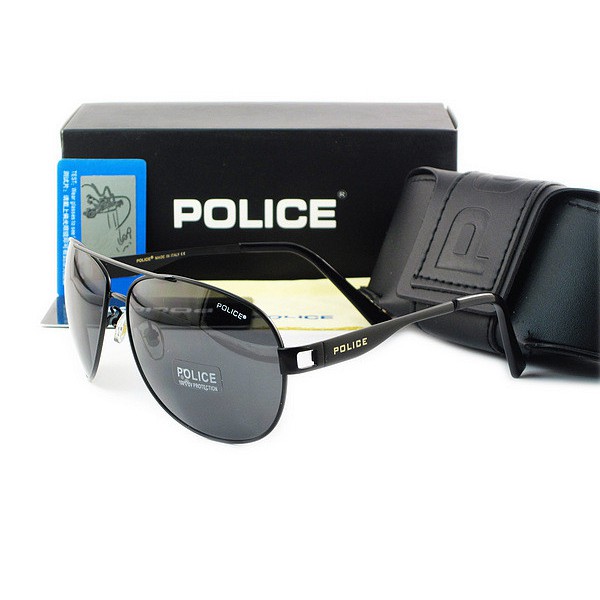 Police 177 Classic Man Pilot Mirror Polarized Kính râm Nam Kính mắt Ocul De Sol