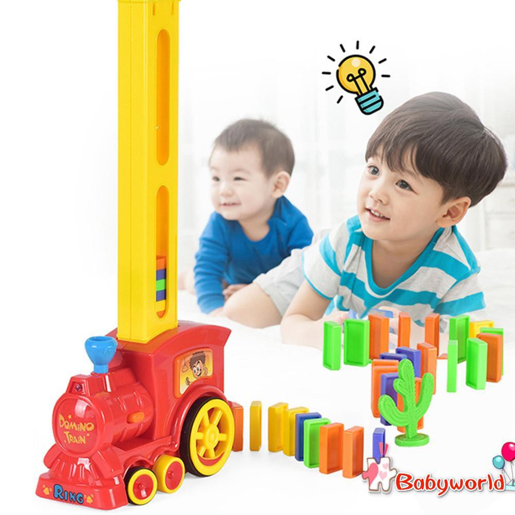 Đồ Chơi Xe Lửa Domino Có Đèn Và Âm Thanh Cho Bé