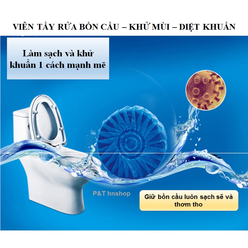 Set 10 Viên Tẩy Bồn Cầu Khử Mùi, Diệt Khuẩn Meijie