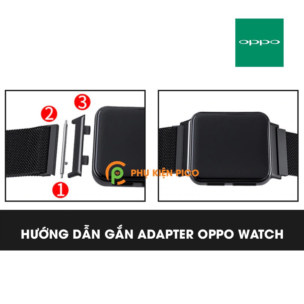 Adapter đồng hồ Oppo Watch size 41/46mm 1 bộ 2 chiếc - Khớp nối ngàm dây đồng hồ Oppo Watch