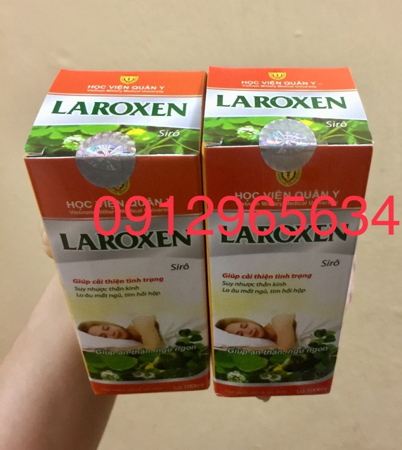 Siro Laroxen của Học viện Quân Y giúp ngủ ngon, cải thiện tình trạng lo âu suy nhược giảm stress