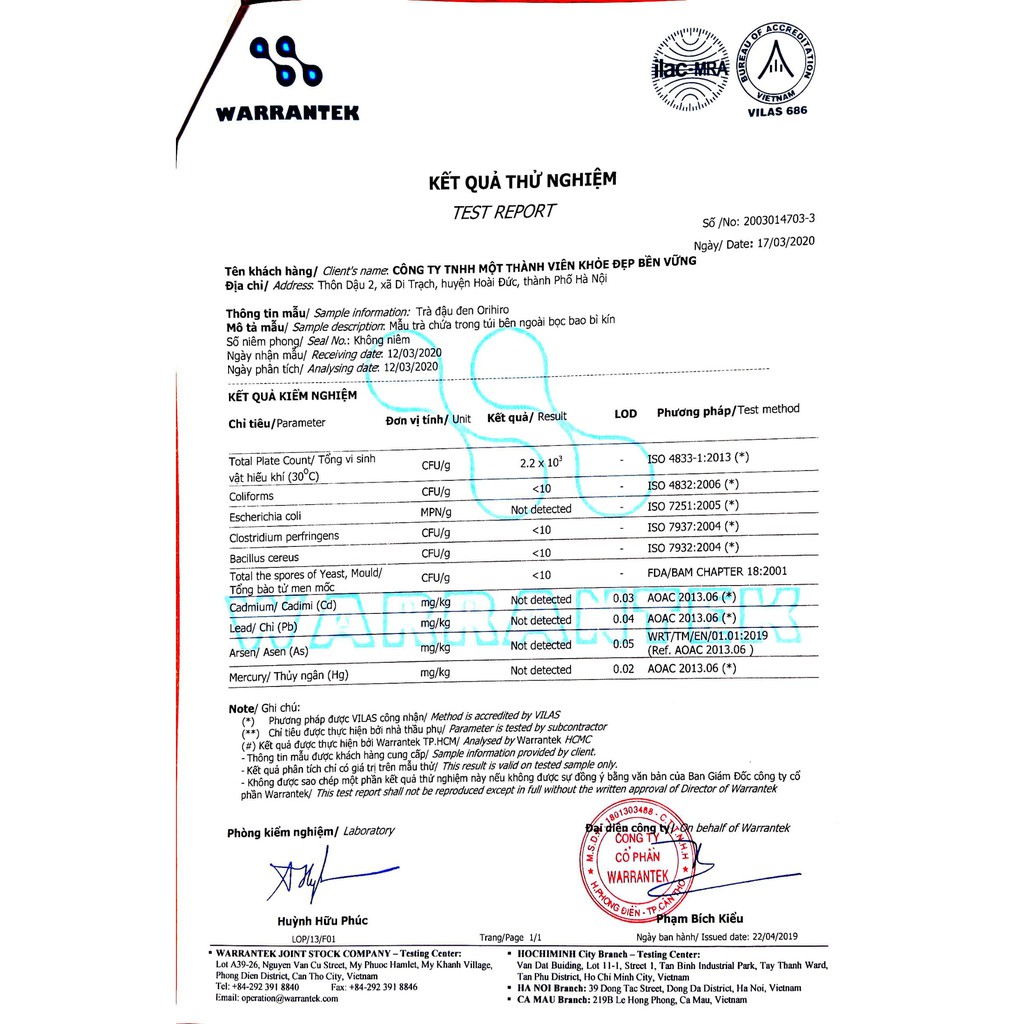 Trà Đậu Đen Orihiro Thải Độc Thanh Nhiệt  Nhật Bản - Túi 30 Gói