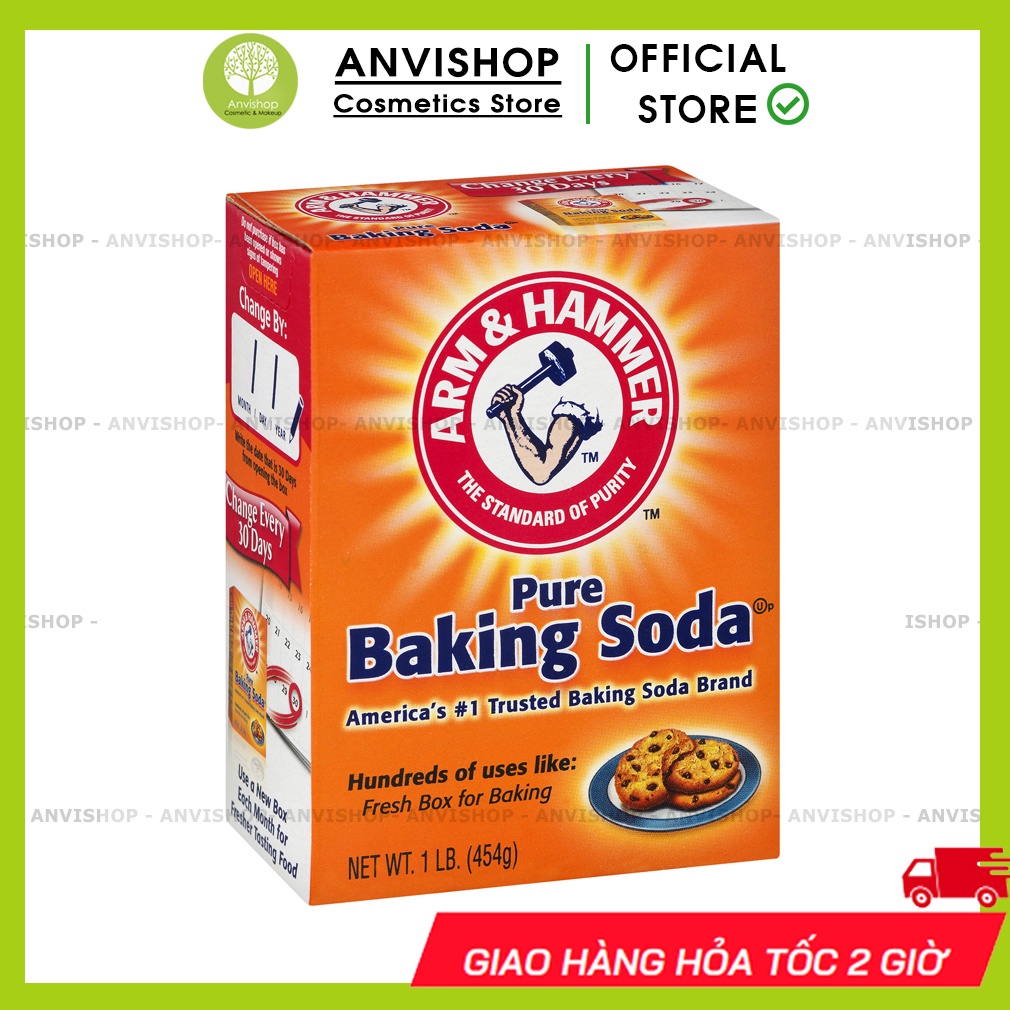 Baking soda Làm sạch răng miệng, Banking soda 454Gt USA
