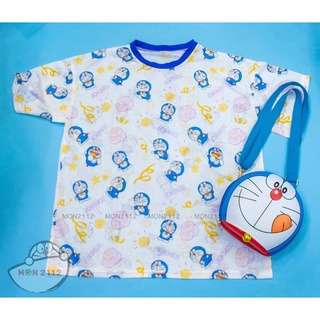 Áo thun Doraemon Doremon nữ thun chiffon mịn mát