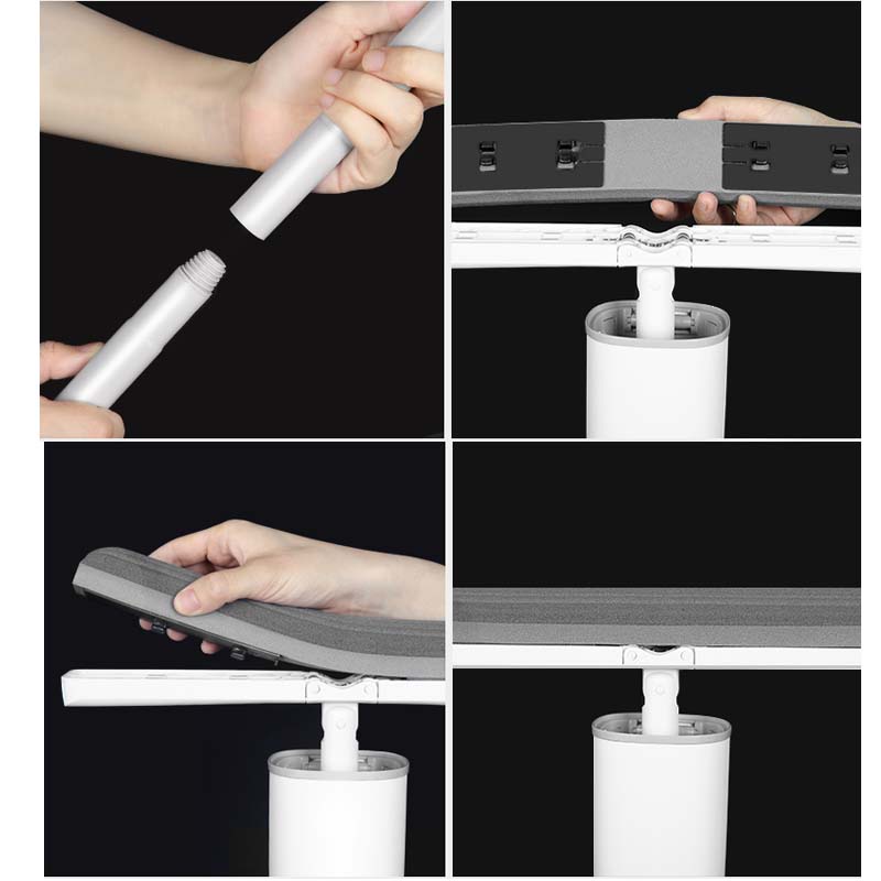 Bộ Cây Lau Nhà 180 Độ Tự Làm Bằng Xốp PVA Tiện Dụng Cho Gia Đình