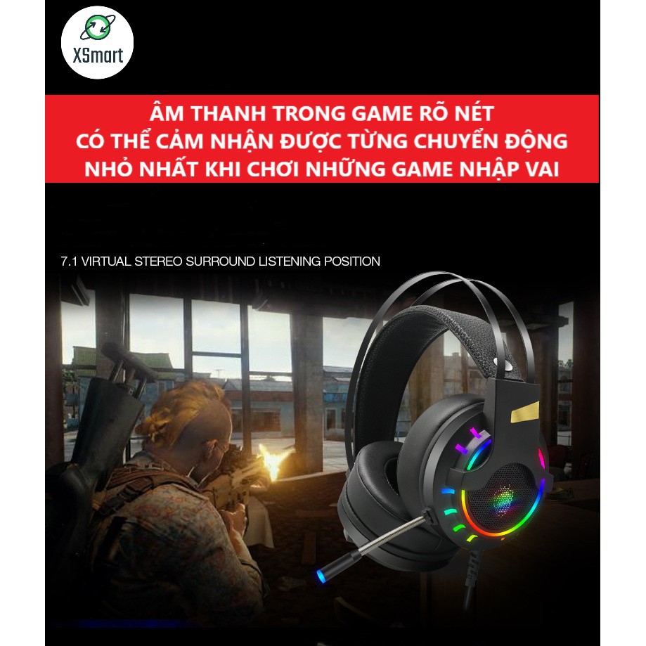 COMBO GAMING bộ bàn phím chuột CƠ và tai nghe chụp tai headphone máy tính, phím hơn 20 chế độ LED FZ508+M8+K3 đen