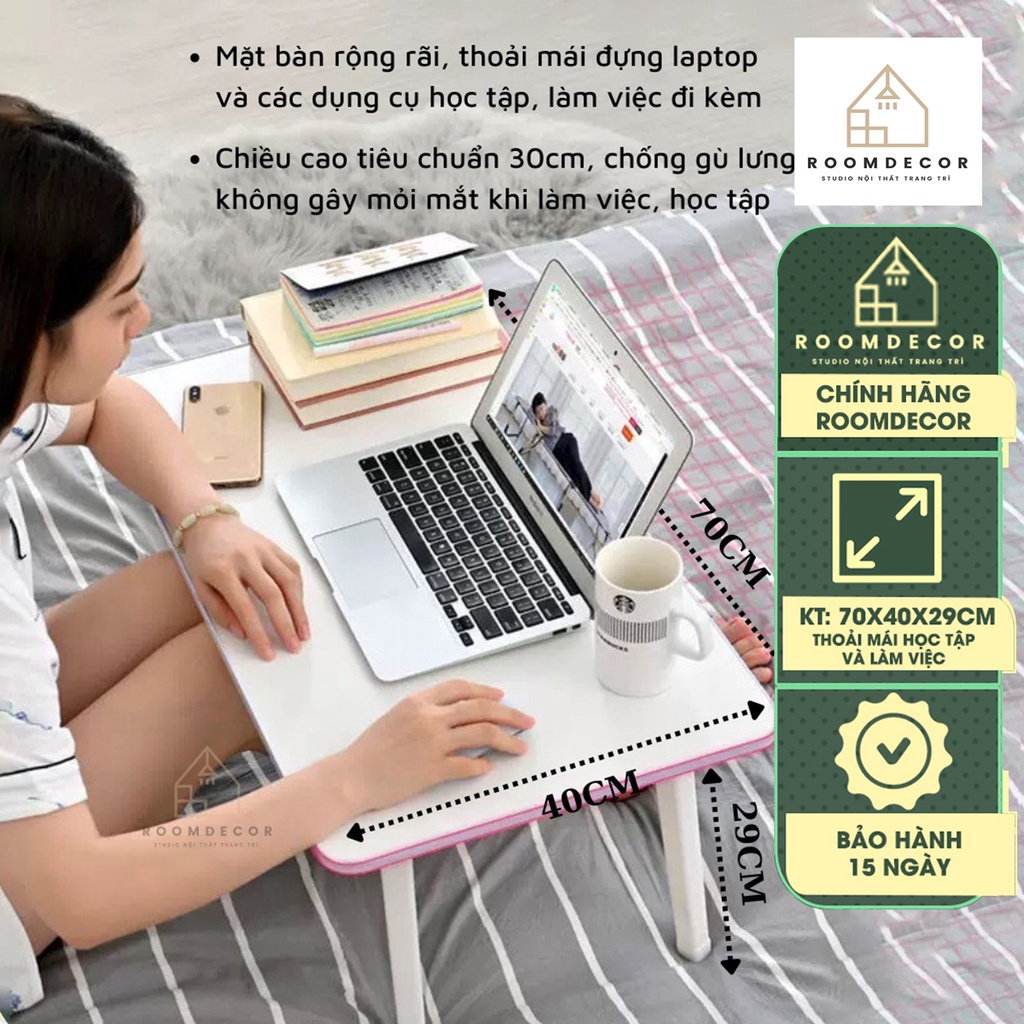 Bàn Học Gấp Gọn Để Laptop Làm Việc Chính Hãng Roomdecor