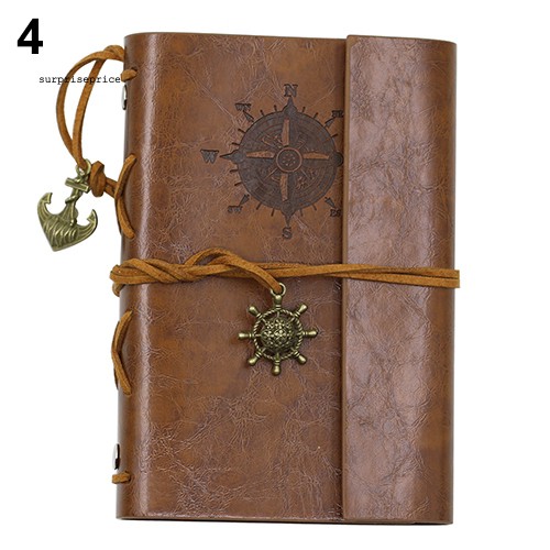 Quyển nhật ký bằng da dây cột phong cách cổ điển nghệ thuật