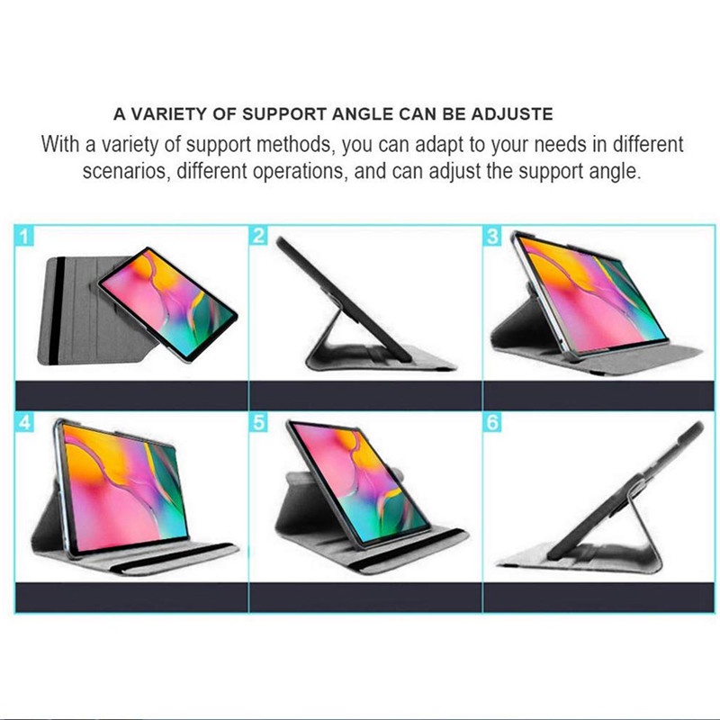 Bao da pu máy tính bảng xoay 360 độ cho Huawei Mediapad T3 10 9.6 Inch Ags-L09 Ags-L03 Ags-W09