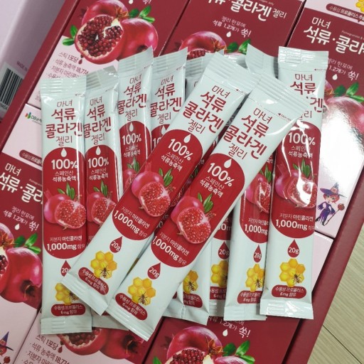 Thạch Lựu Mât Ong Collagen Đẹp Da Có Bảo Hiểm DB Hàn Quốc, Hộp 60 gói 20g | BigBuy360 - bigbuy360.vn