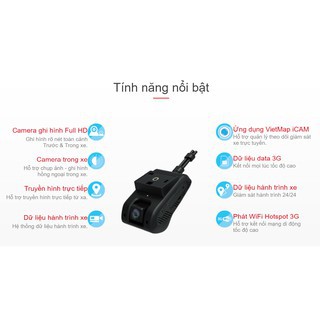 CAMERA HÀNH TRÌNH VIETMAP VM200 QUAN SÁT TỪ XA 4G ICAM KÈM THẺ NHỚ 32G HÀNG CHÍNH HÃNG GIÁ RẺ