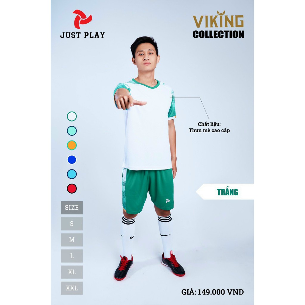 Bộ Đá Banh Không Logo ViKing Cao Cấp - Đồ Không Logo JustPlay