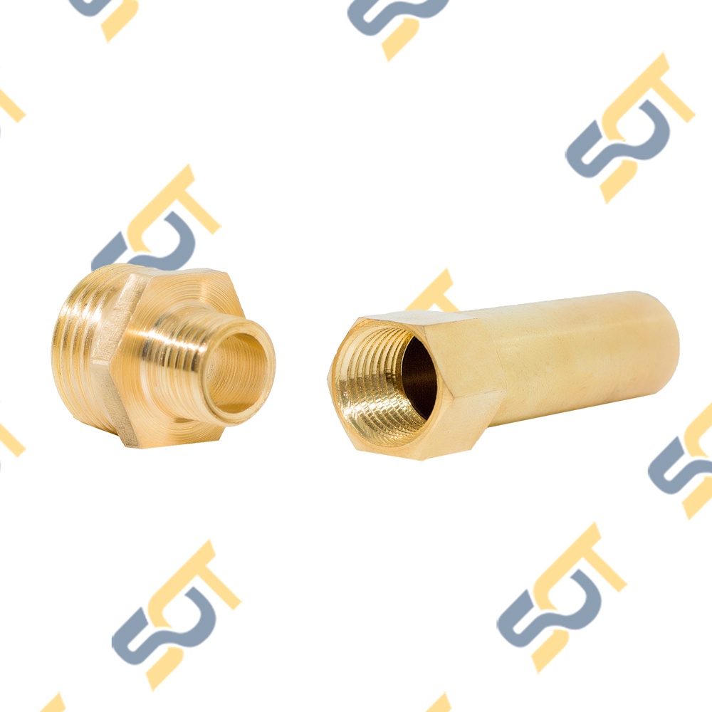 [PHUN TIA NƯỚC] Béc phun 1 tia ren trong 1/4 (13), gắn đuôi chuột kết nối ống 6 8 10 12 chịu áp lực cao - Bằng đồng