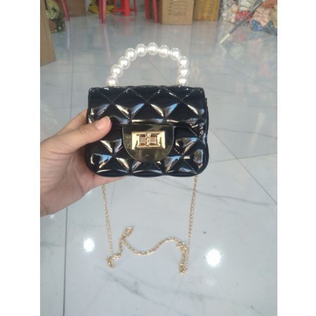 Túi Ngọc Đẹp FreeShip Túi Ngọc nhựa mini quai ngọc siêu bền, Túi quai ngọc trai nhân tạo