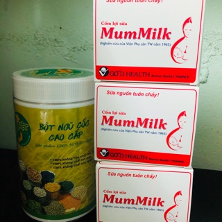 Combo 1 Ngũ Cốc + 3 Cốm MumMilk