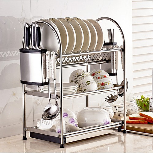 Kệ để bát đĩa đa năng inox H38