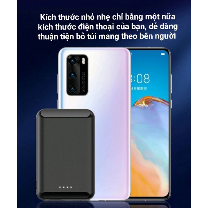 Pin Sạc Dự Phòng Mini E29 10000 mAh Sạc Nhanh Không Dây 15W