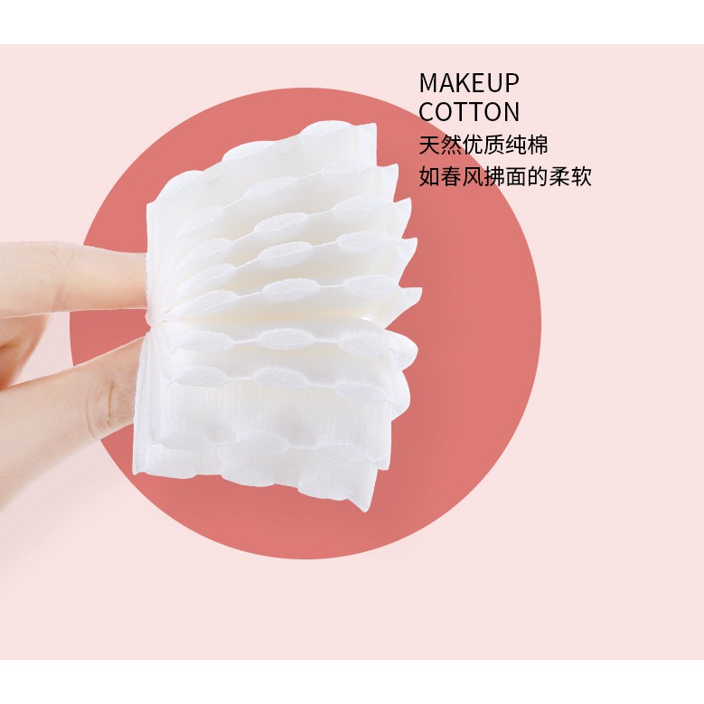 Lameila bông tẩy trang cotton pads 3 lớp nội địa trung có dây kéo LEVAN 222 miếng LAMEILA.001