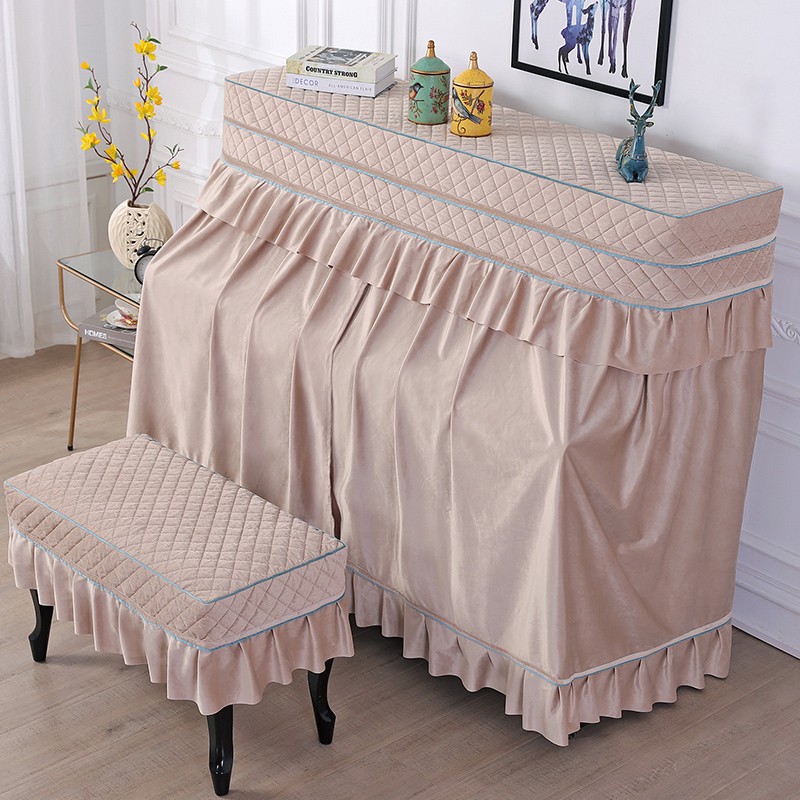 Tấm Phủ Đàn piano Bằng cotton Lanh Chống Bụi Phong Cách Bắc Âu Ốp