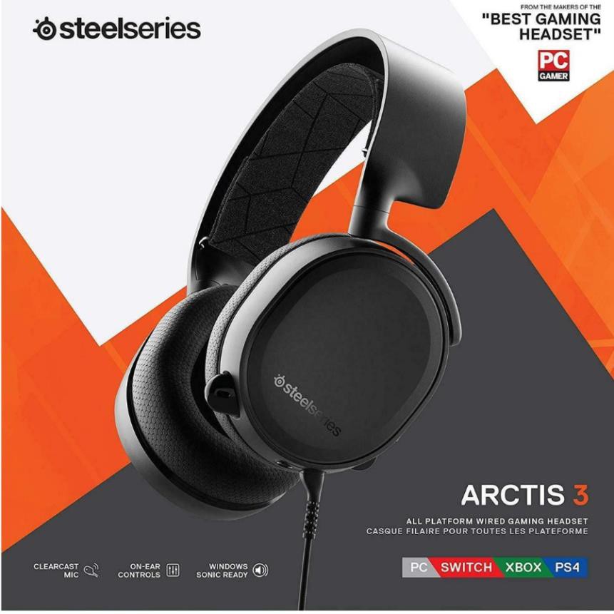 Tai nghe SteelSeries Arctis 3 2019 Edition Black