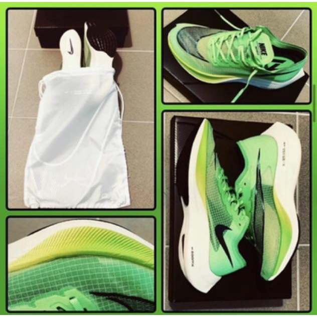 Giày nike zoomx vaporfly 5% 5.0 next percent màu xanh vàng old full box chính hãng