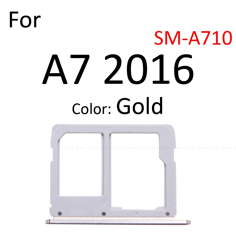 Khay Đựng Thẻ Sim Điện Thoại / Thẻ Sim Cho Samsung Galaxy A3 A5 A7 2016 A710 A510 A310 Micro SD