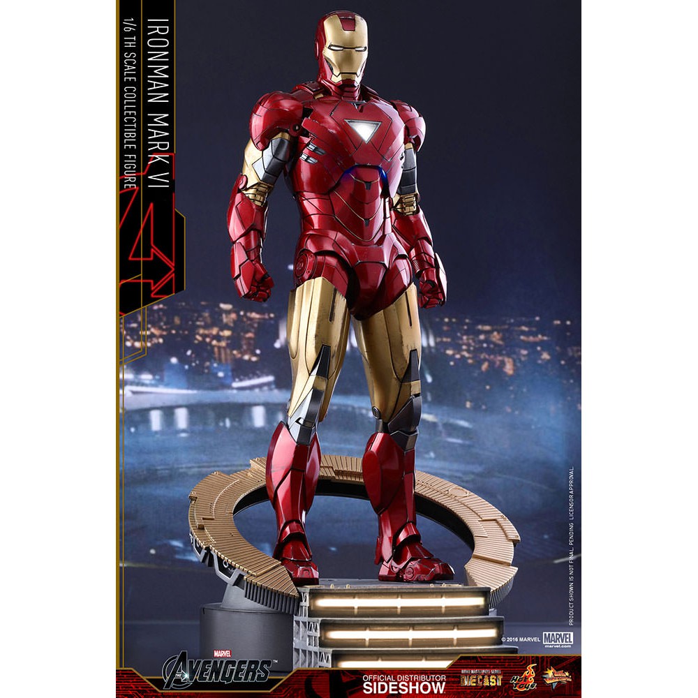 Mô hình Hottoys 1/6 MMS378 D17 Iron Man MK 6