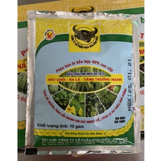Phân bón lá siêu nảy chồi Đầu Trâu 30-10-5 gói 10gr phân bón siêu tăng trưởng