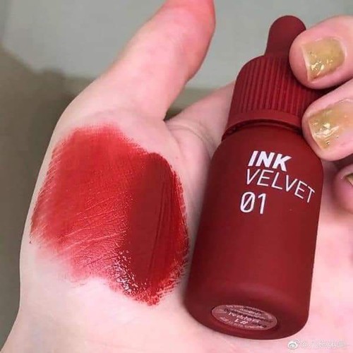 Son Kem Lì Peripera Ink Velvet Tint Màu 01 (Good Brick) Đỏ gạch