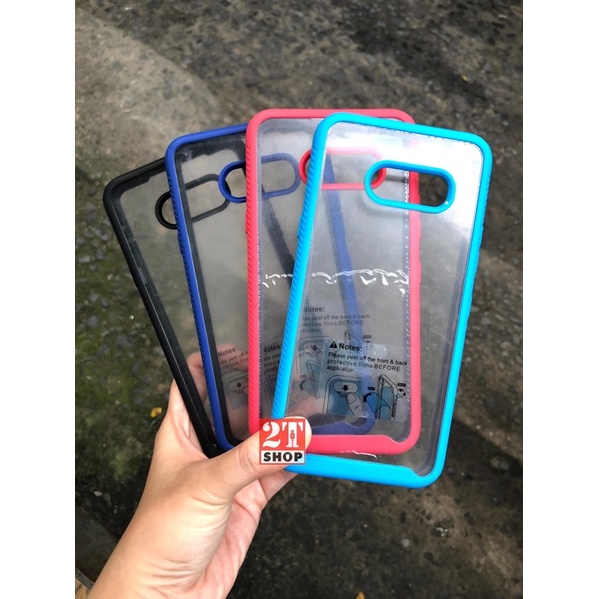 ỐP LƯNG CHỐNG SỐC 2 LỚP LG G8X/ V50S DÀY DẶN, MẶT LƯNG TRONG, VIỀN MÀU