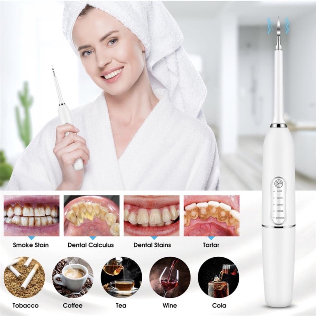 Máy lấy cao răng tại nhà Gumcare Wireless Toothbrush tích hợp bàn chải đánh răng tự động sạc đế không dây