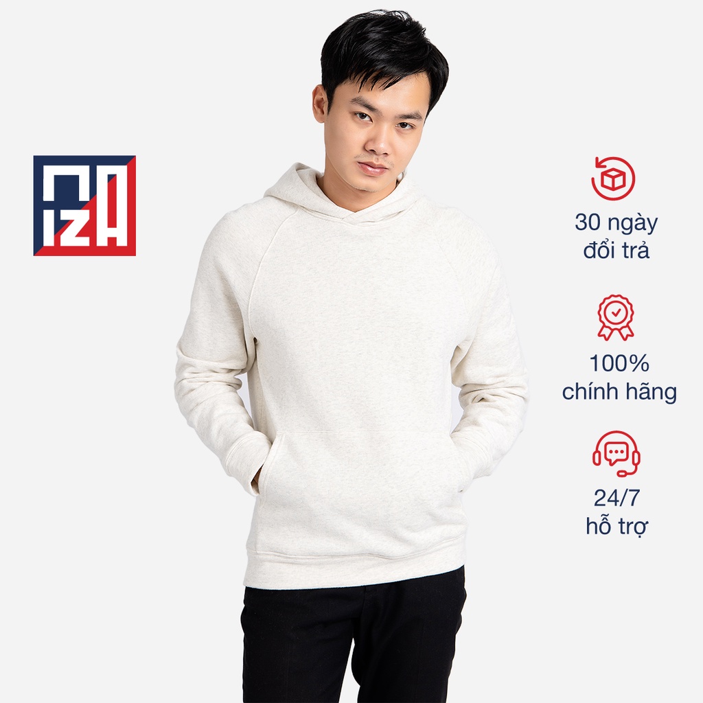 Áo hoodie dài tay nam CIZA form rộng vải nỉ dệt sợi cotton trẻ trung cá tính size S M L XL AHDR15