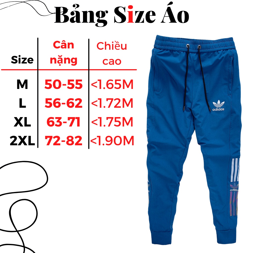Quần gió thể thao nam Adidas cao cấp chuẩn form Hàng loại 1 Menson MSO19 Quần gió nam thu đông bền đẹp 2022