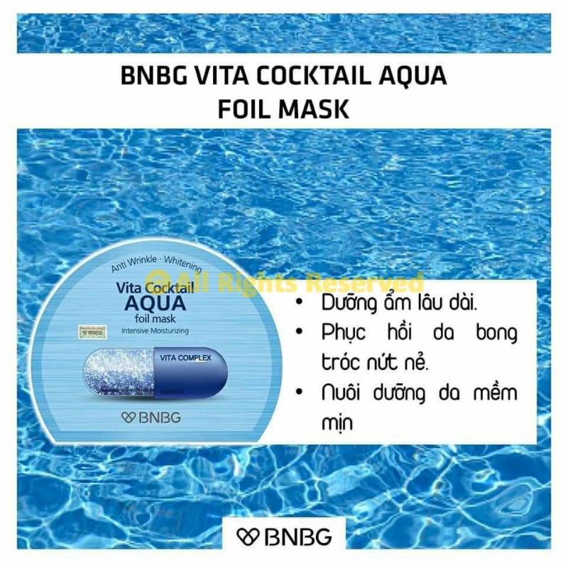 Mặt Nạ Dưỡng Da BNBG Vita Cocktail Aqua Foil Mask