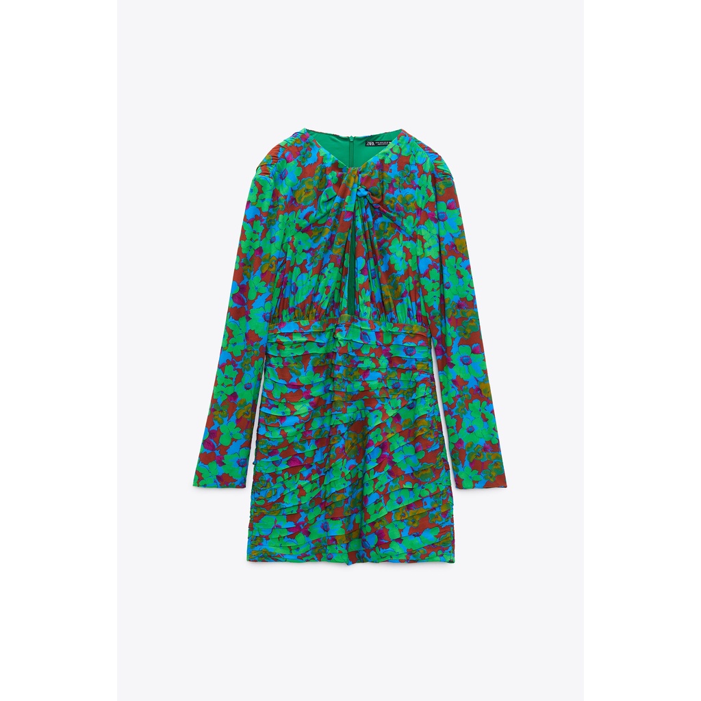 Váy ZARA hoa AUTH Size XS