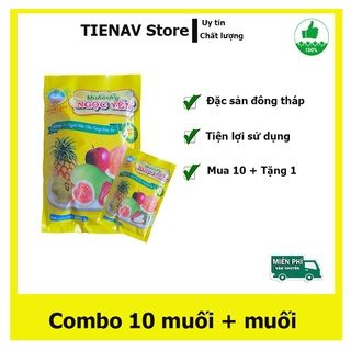 Combo 10 Muối sấy ngọc yến chấm hoa quả trái cây gia vị bếp đặc sản đồng tháp