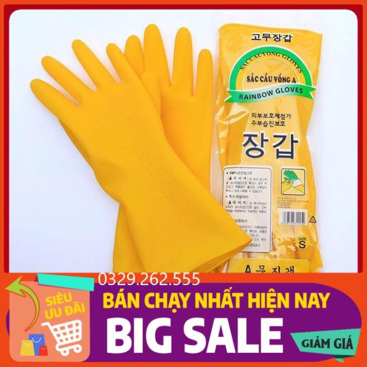 (FreeShip) Găng tay cao su mini cầu vồng loại A hàng xuất Hàn Quốc